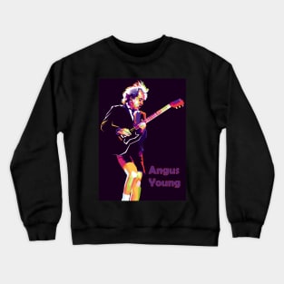 angus young played guitar Crewneck Sweatshirt